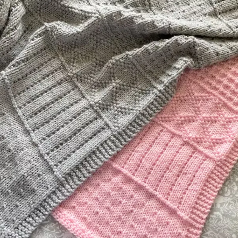 Easy Sampler Baby Blanket