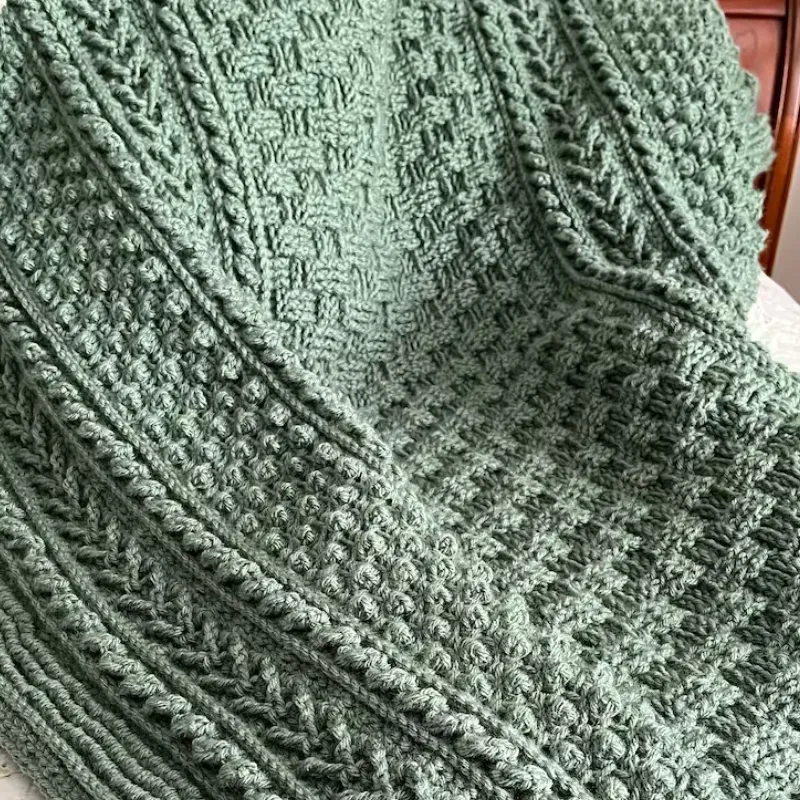 DAUPHIN Baby Blanket Knitting Pattern